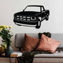 Wallity Chevrolet C-K (1994 - 1996) Escultura de pared de metal negra
